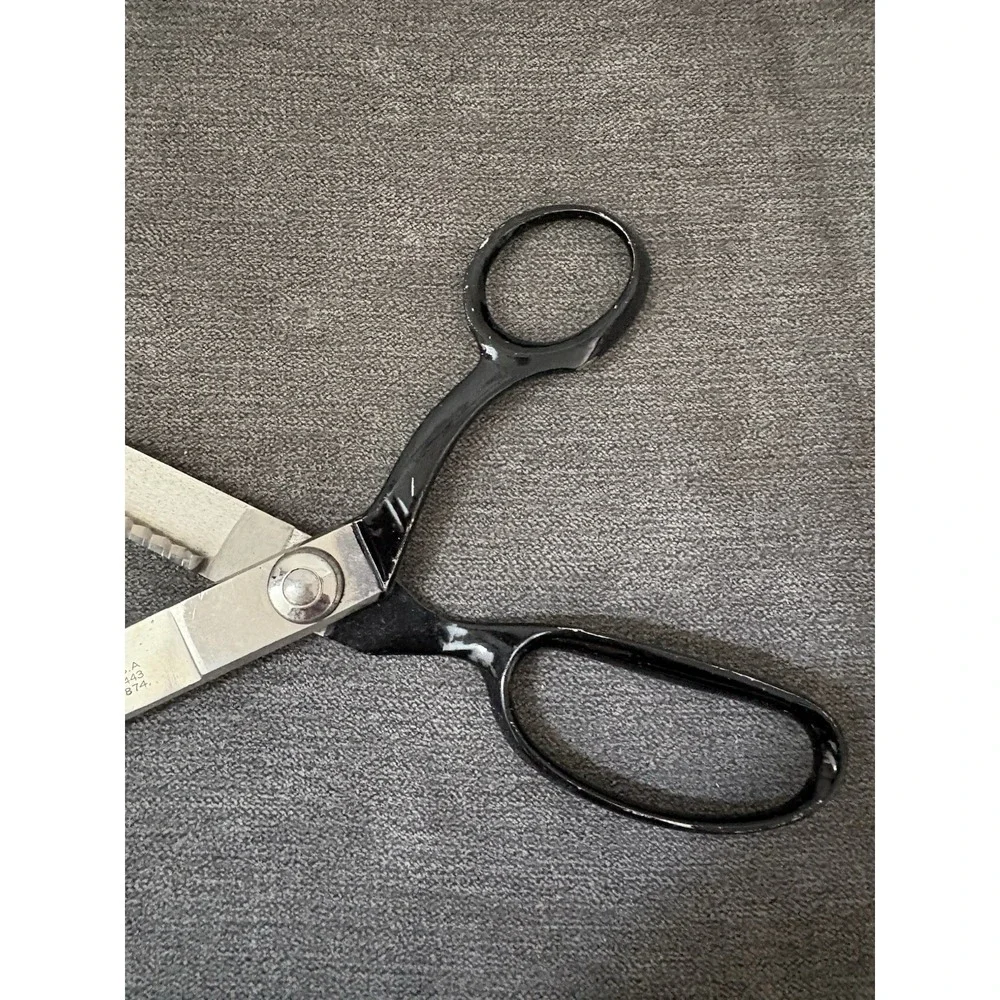 Vintage‎ WISS SHEARS SCISSORS 1970408-2286874 Zig Zag USA Pinking Sewing Crafts